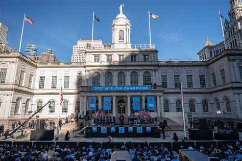 NYCFC celebrates MLS title with City Hall ceremony