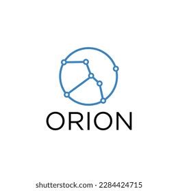 O Letter Logo Orion Constellation Concept Stock Vector (Royalty Free ...