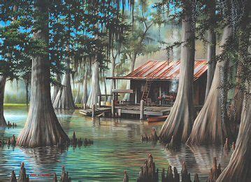 Cajun Bayou Oil Painting Oil Painting trustalchemy.com