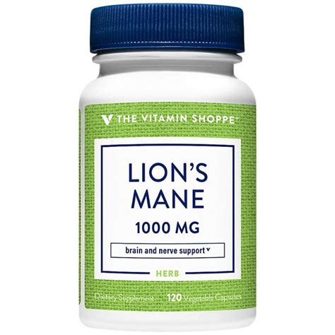 Lion's Mane Nootropic Mushroom Formula for Brain Nerve Support 1,000 MG ...