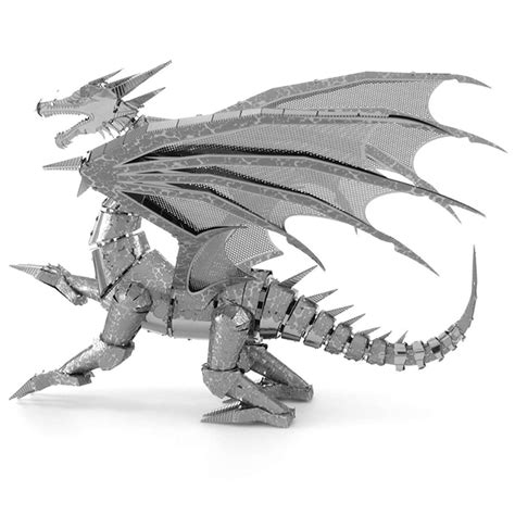 Silver Dragon Metal Earth Premium Series | 3D Metal Model Kits