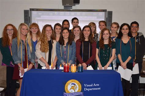 National Art Honor Society Inductions – Vernon Township Education ...