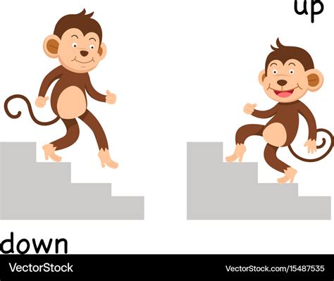 Opposite up and down Royalty Free Vector Image