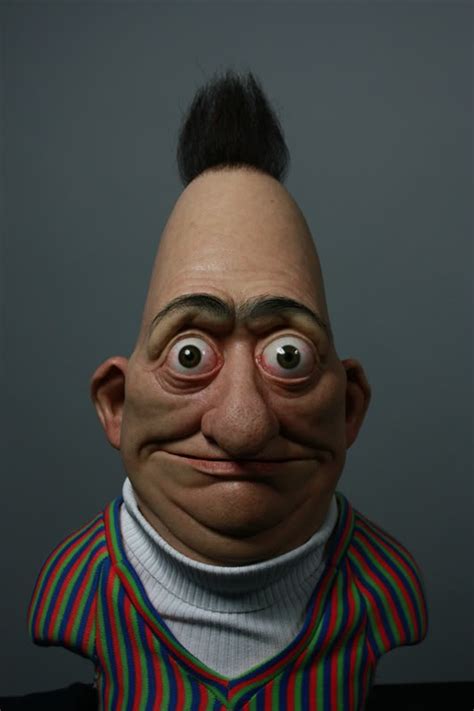 Creepy Real Life Version of Bert of Sesame Street