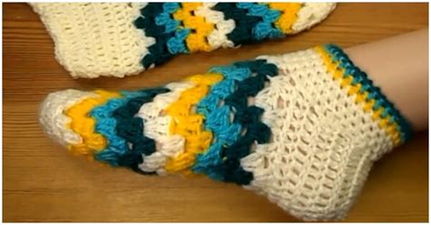 Crochet Colorful Slipper Socks - Crochet Kingdom