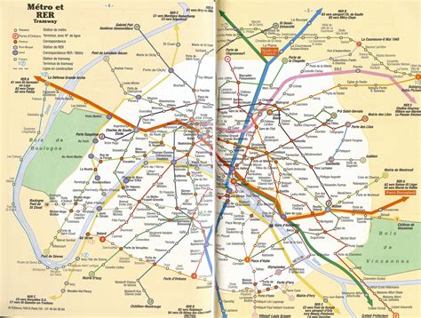 Large scale metro map of Paris city. Paris large scale metro map ...