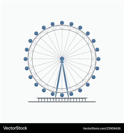 London eye ferris wheel Royalty Free Vector Image