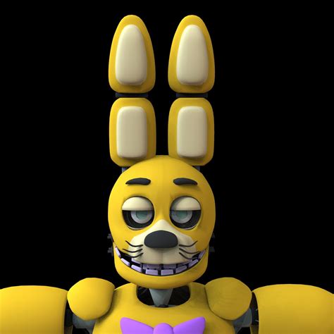 FNAF Springbonnie Full Wearable Head 3D Model STL - Etsy