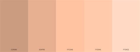 Skin Tone Aesthetic Color Palette Hex Codes - pic-twang