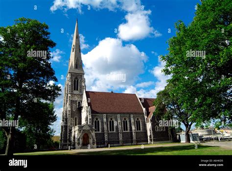 Saint Albans church.Churchill Park.Copenhagen.Denmark Stock Photo - Alamy