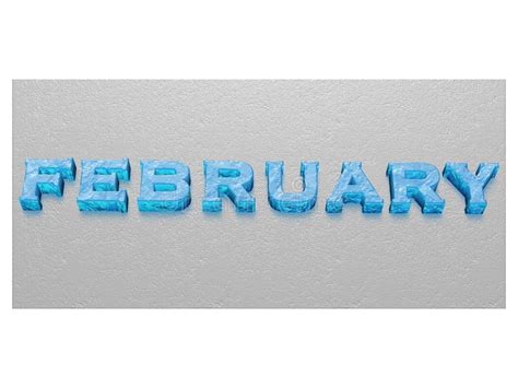 Calendar Header for Winter Month February Stock Illustration ...