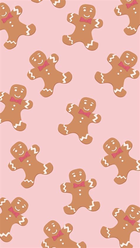 Gingerbread Wallpaper🎄 | Holiday wallpaper, Christmas wallpaper ...