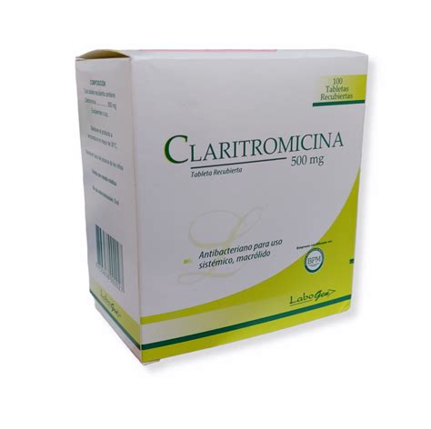 Claritromicina 500 mg – Tabletas recubiertas – X Unidad – MULTIFARMA ...