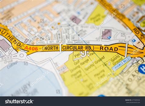 North Circular Road London Uk Map Stock Photo 377435554 | Shutterstock