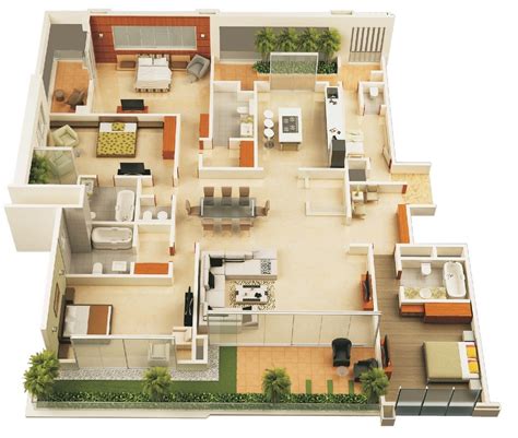 18 4 Bedroom House Floor Plans Modern – New Home Floor Plans