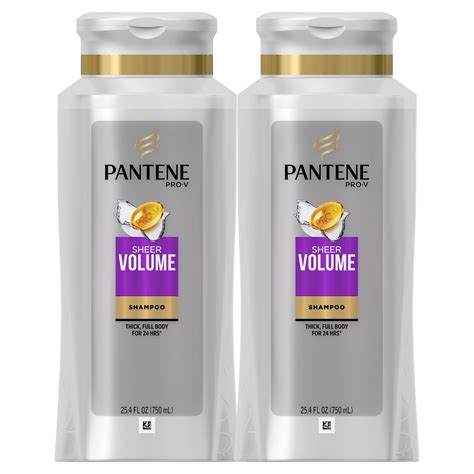 Pantene Shampoo, Sheer Volume for Thin Hair, 25.4 oz, 2 Pack - Walmart.com