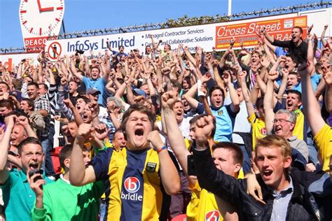 Happy fans in the County Ground © Steve Daniels :: Geograph Britain and ...