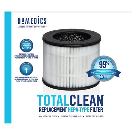 HOMEDICS TotalClean PetPlus True HEPA Air Purifier Filter in the Air ...