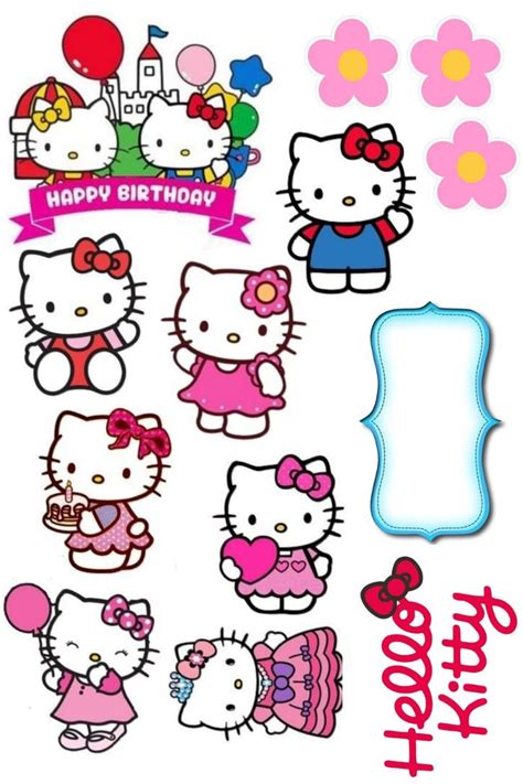 Hello Kitty Printable Topper di 2023