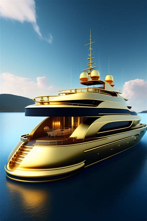 Lexica - Luxury Lifestyle Yacht Boat and gold 4k