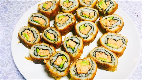 Sushi/ Deep fried sushi roll recipe - delicious crispy tempura sushi ...