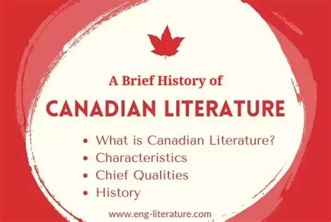 A Brief History of Canadian Literature in English - All About English ...