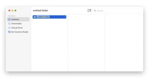 How to create a new folder on Mac