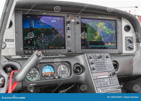 Cockpit of Cirrus SR22T VH-EPG High Performance Light Aircraft ...