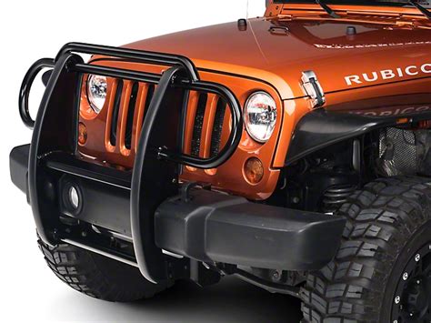 RedRock 4x4 Jeep Wrangler Grille Guard - Gloss Black J100580 (07-18 ...