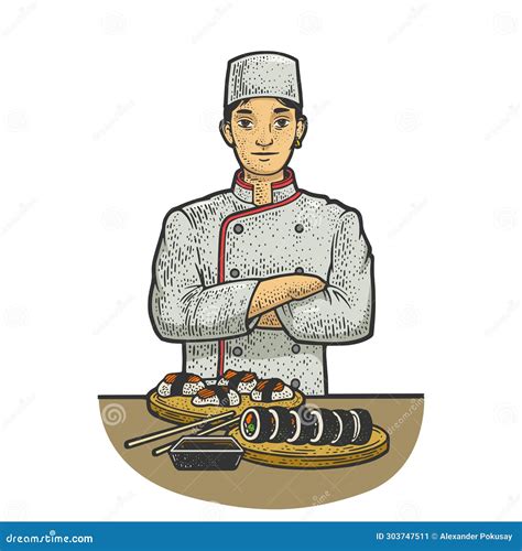 Chef Hat Sketch Vector Drawing Cap White | CartoonDealer.com #62865555