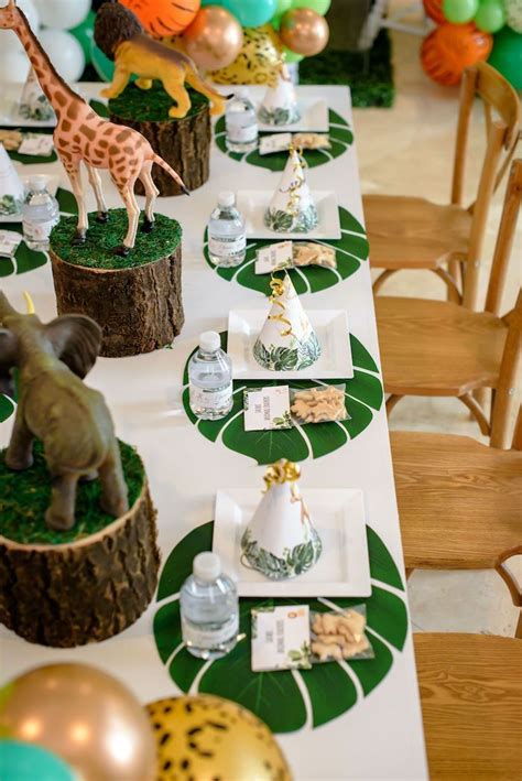 Wild One Safari Birthday Party | Kara's Party Ideas | Safari birthday ...