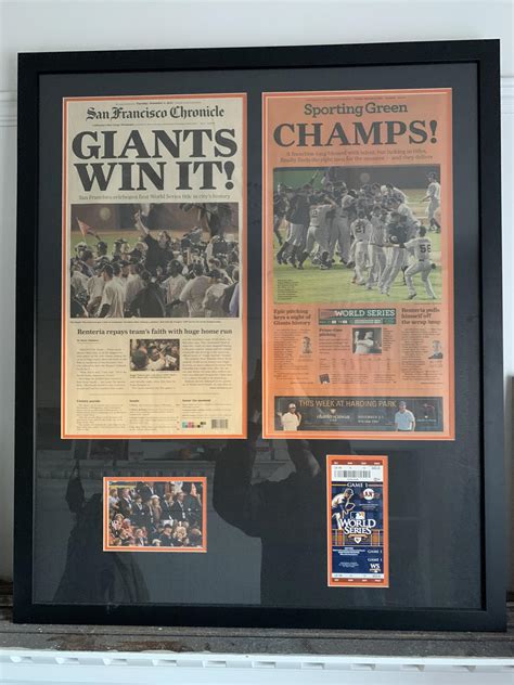 My most prized piece of Giants memorabilia. Original newspapers from 11 ...