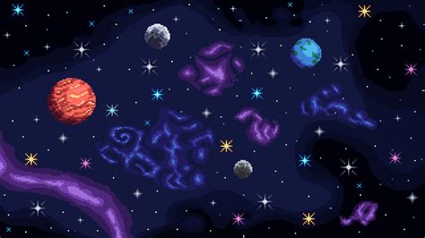 3840x2160 Resolution Artistic Pixel Art HD Space 4K Wallpaper ...