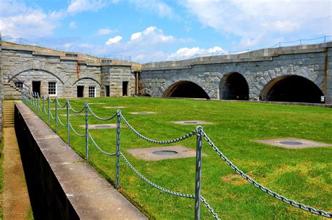 Courtyard at Fort Knox in Prospect, Maine - Encircle Photos