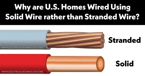 Why are US Homes Wired Using Solid Wire rather than Stranded?