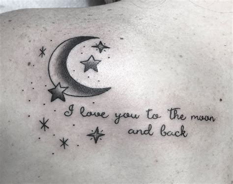 Love you to the moon and back tattoo | To the moon and ... | To the ...