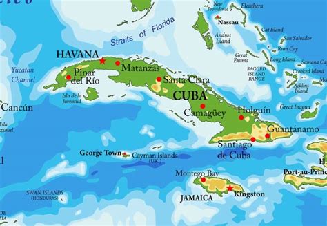 Mapa de cuba y sus provincias