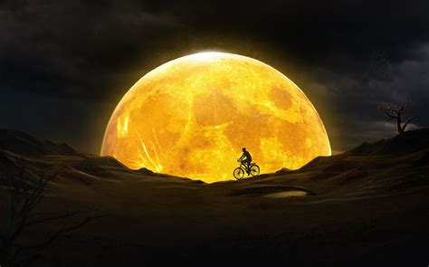 Yellow Moon Wallpapers - Wallpaper Cave