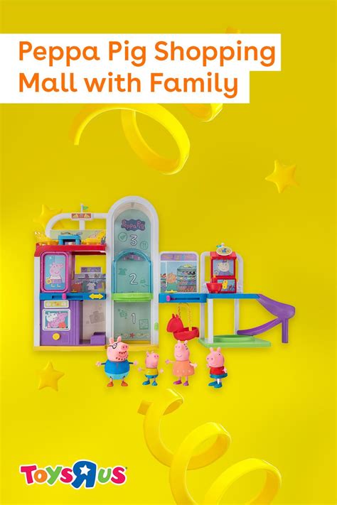 Peppa Pig Shopping Mall with Family playset | Playset, Shopping mall, Mall