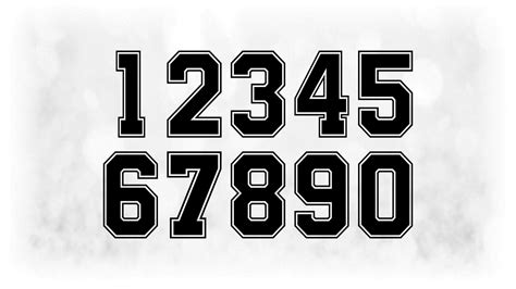 Free Cricut Font For Jersey Numbers Every Font Is Free To Download ...