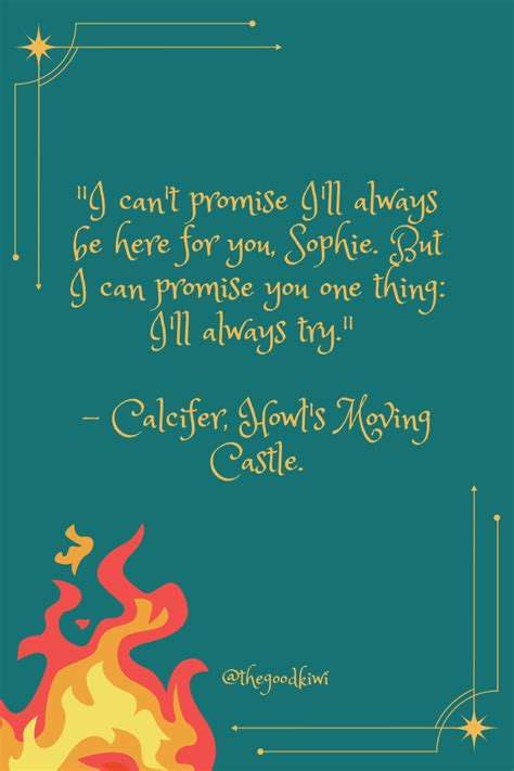 Calcifer Quotes Witty Remarks | Studio Ghibli Howl's Moving Castle ...