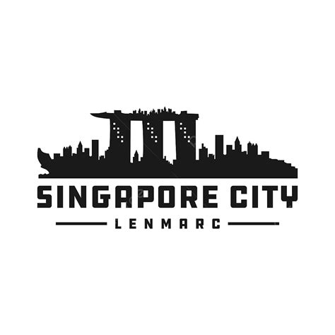 Singapore City Skyline Silhouette Vector PNG, Singapore City Silhouette ...