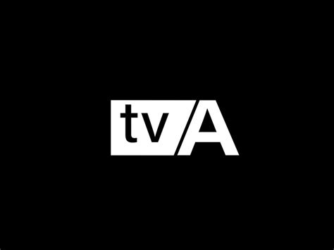 TVA Logo and Graphics design vector art, Icons isolated on black ...