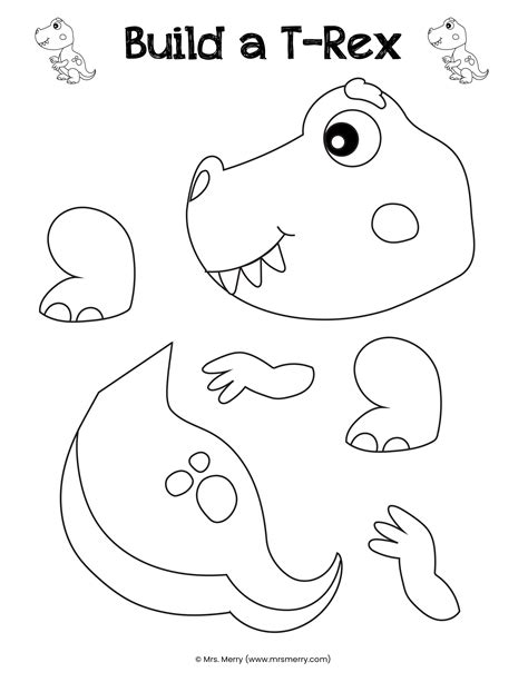 Dinosaur Cutouts Printable