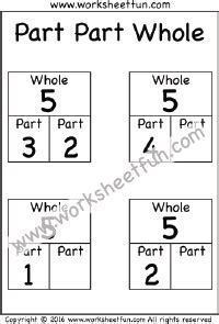 Number Bonds / FREE Printable Worksheets – Worksheetfun