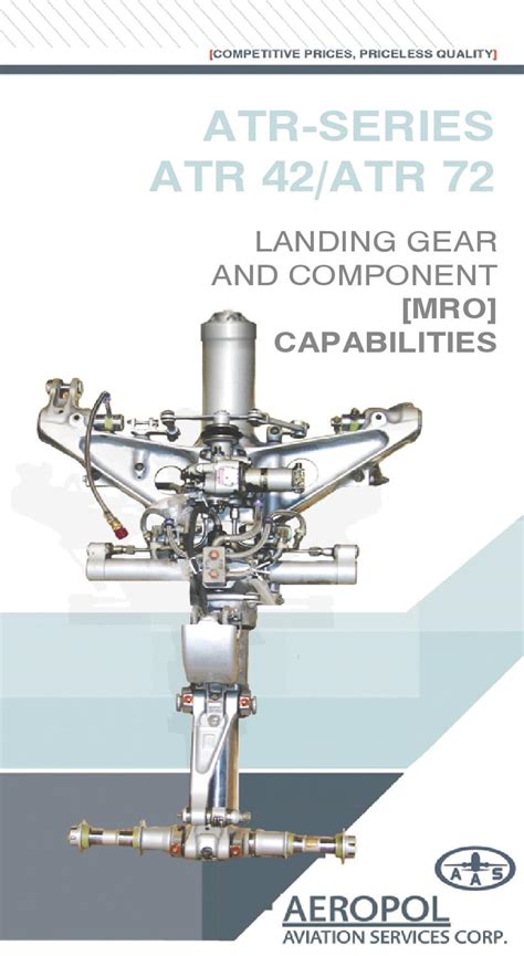 AAS - ATR 42/ATR 72 Landing Gear + Aircraft Component MRO Capabilities ...