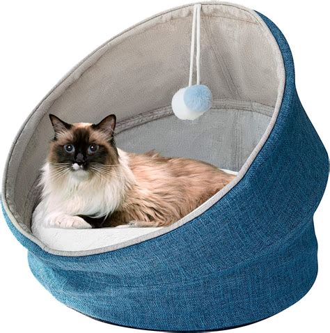 Amazon.com : PetFun 2 in 1 Luxury Cat Beds Cozy Pet Beds Comfy Calming ...