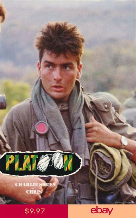 POSTER :MOVIE REPRO: PLATOON 1986 - CHARLIE SHEEN - FREE SHIPPING ! LW1 ...