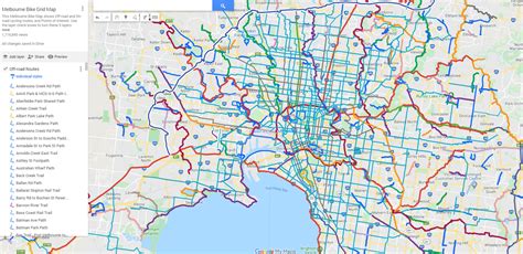 Melbourne Bike Grid Map ~ Better By Bicycle