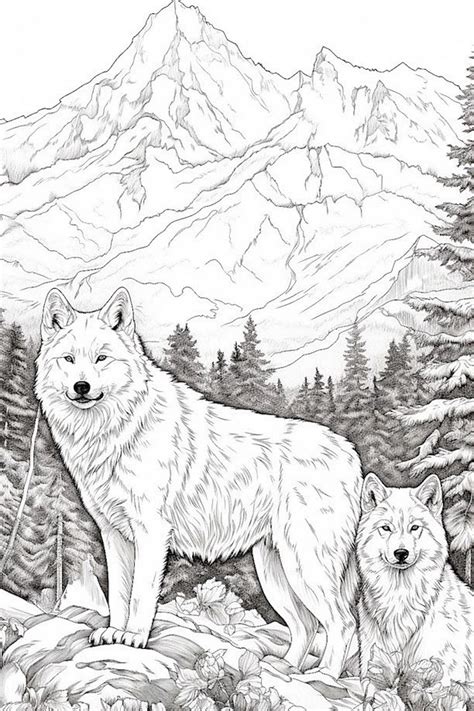 Realistic Wolf Colouring Pages Ideas | The Best Porn Website